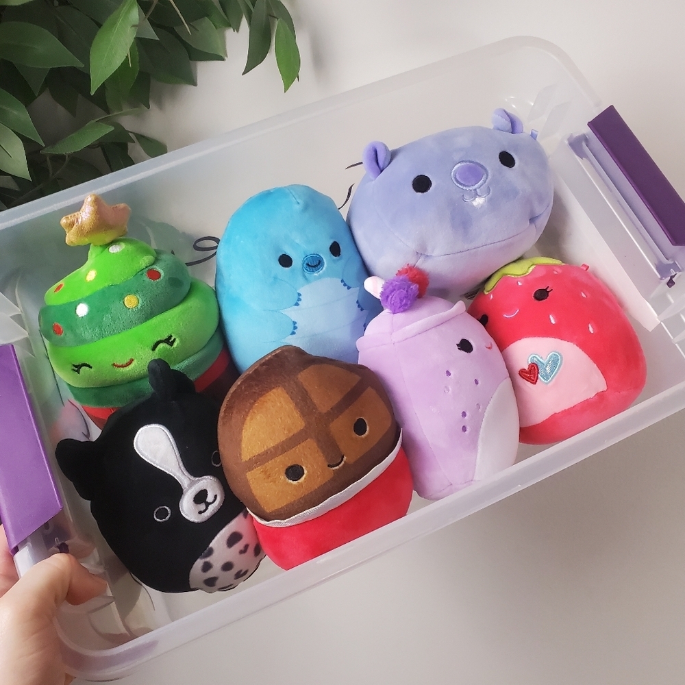 Squishmallows Bundle 7 Plush Christmas Strawberry Food Animals